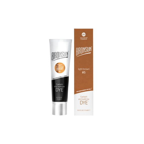 Bronsun lash and brow dye tint, highly pigmented stains the skin up to 7 days and hairs up tp 7 weeks. south africa